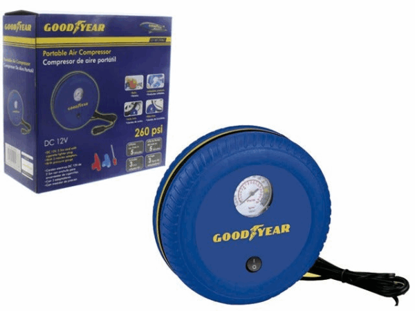 COMPRESOR DE AIRE PORTATIL GOODYEAR  12V