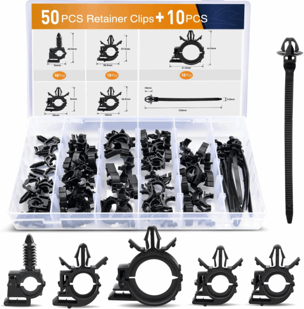 CLIPS PARA  SUJETAR ARNESES DE CABLEADO AUTOMOTRIZ