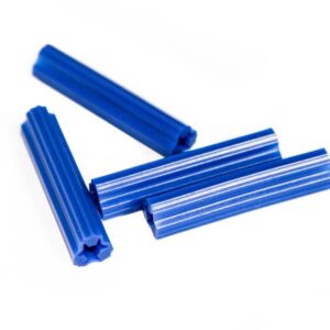 100 TACOS PLASTICOS AZUL 5/16″ X 1-1/2