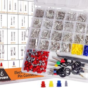 JUEGO DE 660 CONECTORES DE TEMINALES DE CABLE ELECTRICO 25 TIPOS