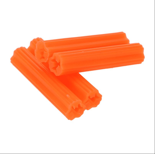 100 TACOS PLASTICOS NARANJA 3/8″ x 2″