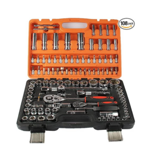 JUEGO DE SOCKET 108 PIEZAS 1/2 y 1 /4