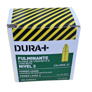 100 FULMINANTES CALIBRE 22 GRADO 3 CAJA VERDE