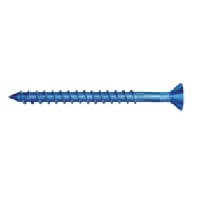 100 TORNILLOS 1/4 POR 3 TORX AZUL PARA CONCRETO