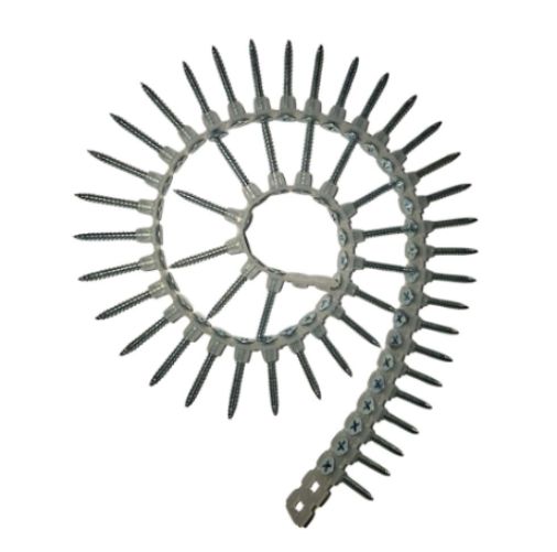 50 TORNILLOS DE CORREA PARA GYPSUM PUNTA FINA 1/4