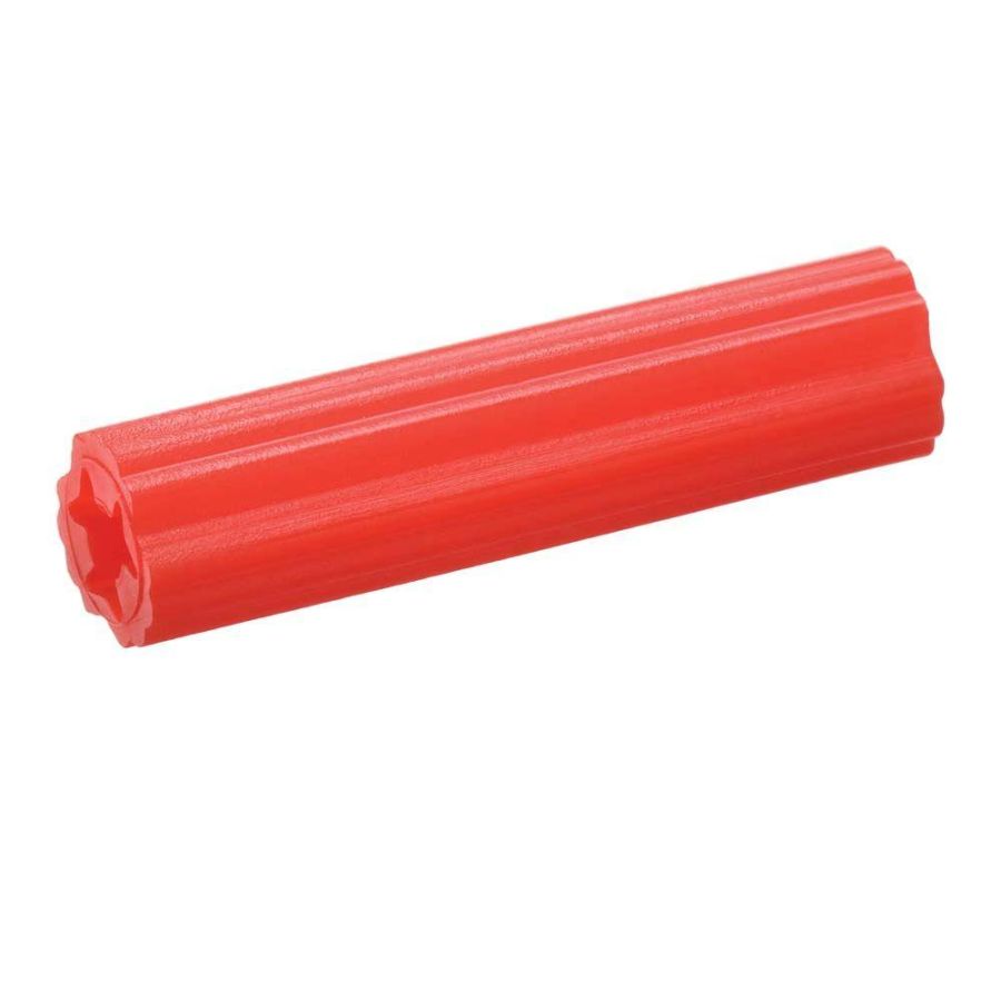 100 TACOS PLASTICOS ROJOS 7/32" X 1-3/16"