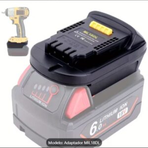 ADAPTADOR DE BATERIAS MILWUAKEE A DEWALT