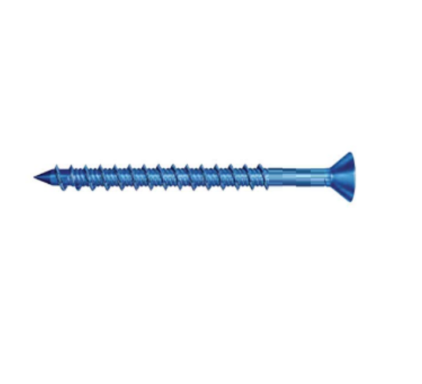 100 TORNILLOS 1/4 POR 3 TORX AZUL PARA CONCRETO